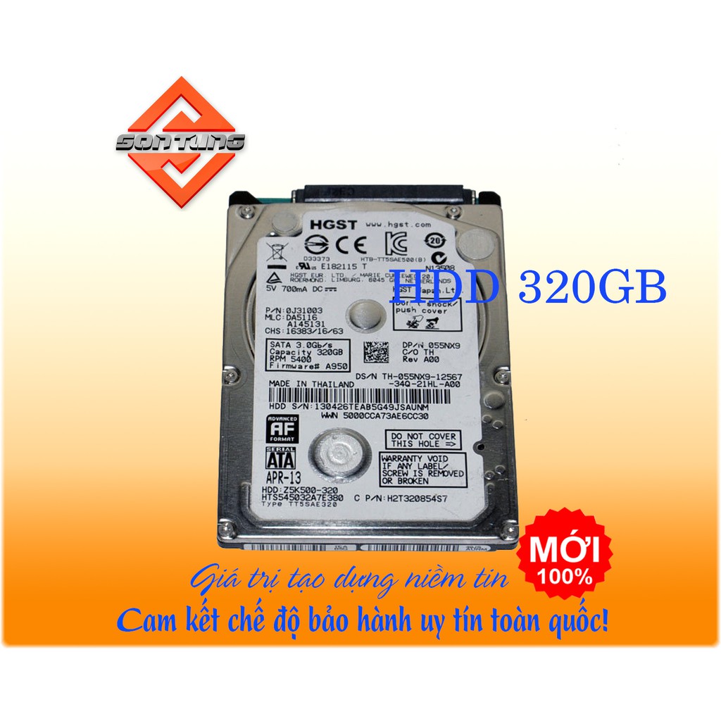 Ổ cứng laptop 320gb HDD laptop 320gb hàng nhập khẩu