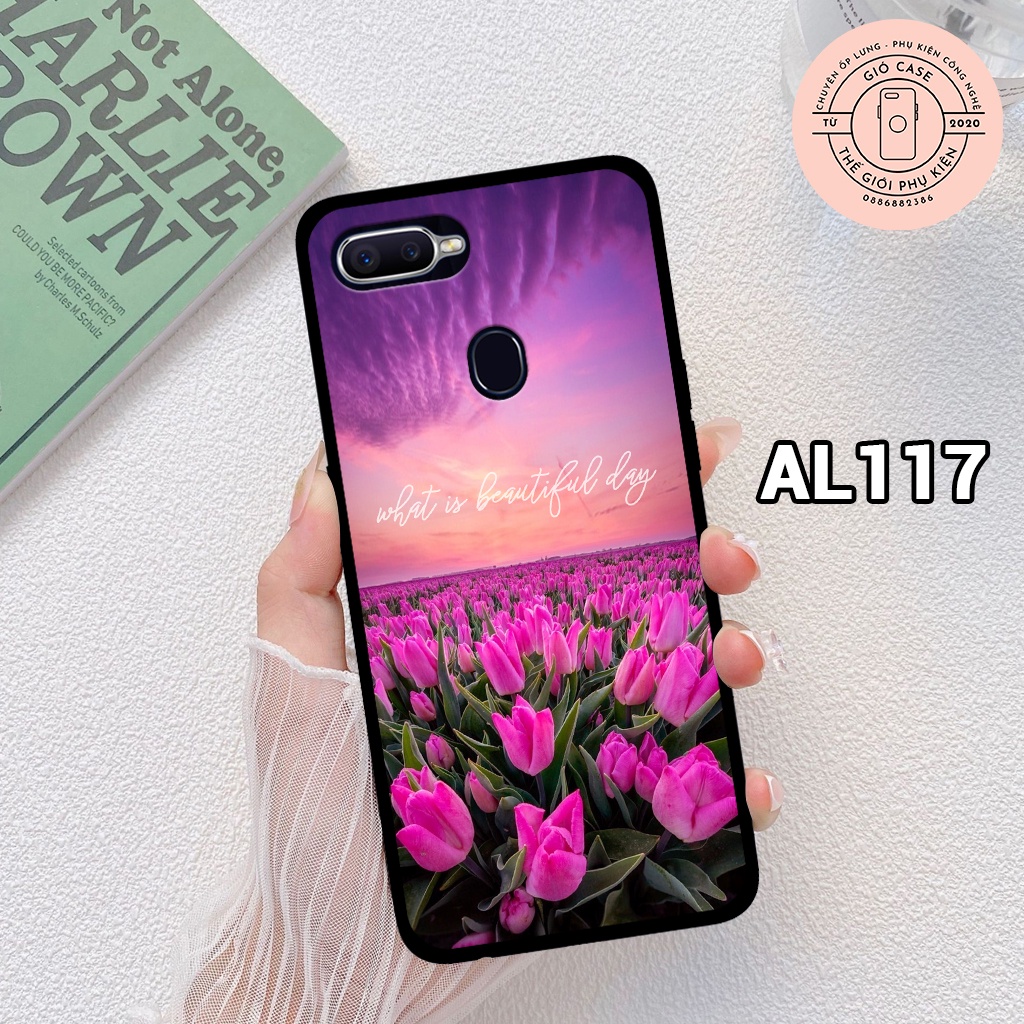 Ốp điện thoại OPPO F9/ A7/ A5S/ A12 - Ốp lưng OPPO in hình hoa vintage nữ tính,dễ thương