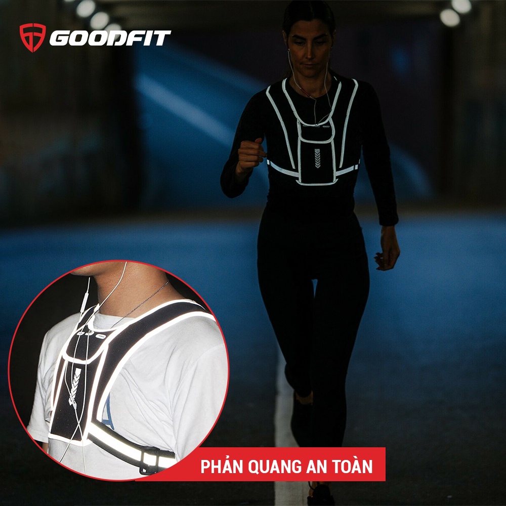 Vest nước chạy bộ mini, tối giản siêu gọn GoodFit GF302RV