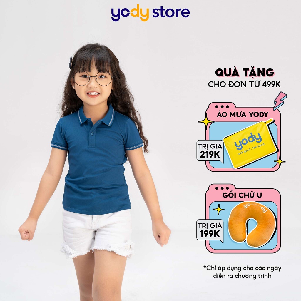 Áo Polo Trẻ Em Chất Coolmax Chính Hãng YODY Áo Thun Có Cổ Cho Bé Trai Bé Gái - APK5183