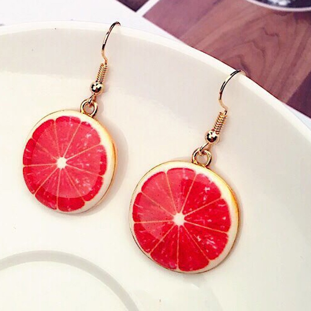Khuyên tai họa tiết trái cây xinh xắn thời trang