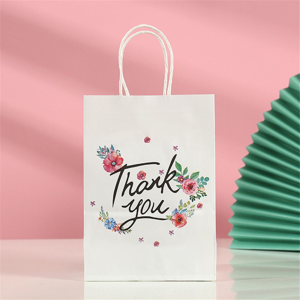 Túi Giấy Đựng Quà In Chữ Thank You Có Tay Cầm