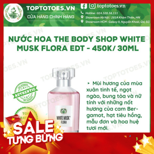 NGÀY DUY NHẤT Nước hoa The Body Shop White musk/ White musk Flora/ White musk L’eau/ Black musk NGÀY DUY NHẤT