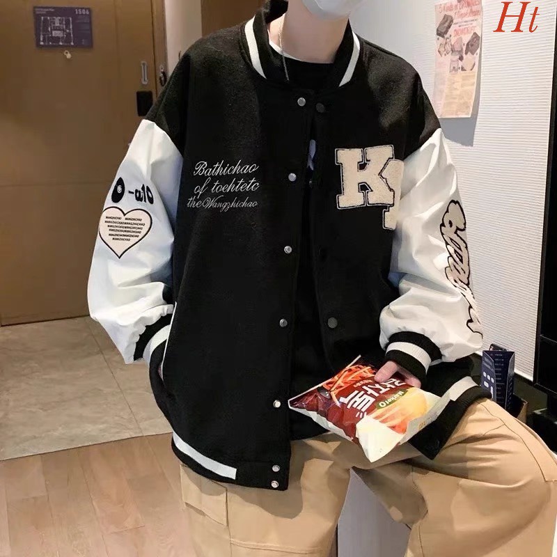 Áo Bomber nỉ KB Chất liệu: nỉ cotton,  màu: đen, nâu, xanh bích Form mặc thoái mái