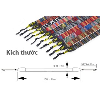 Dây đeo máy ảnh thổ cẩm