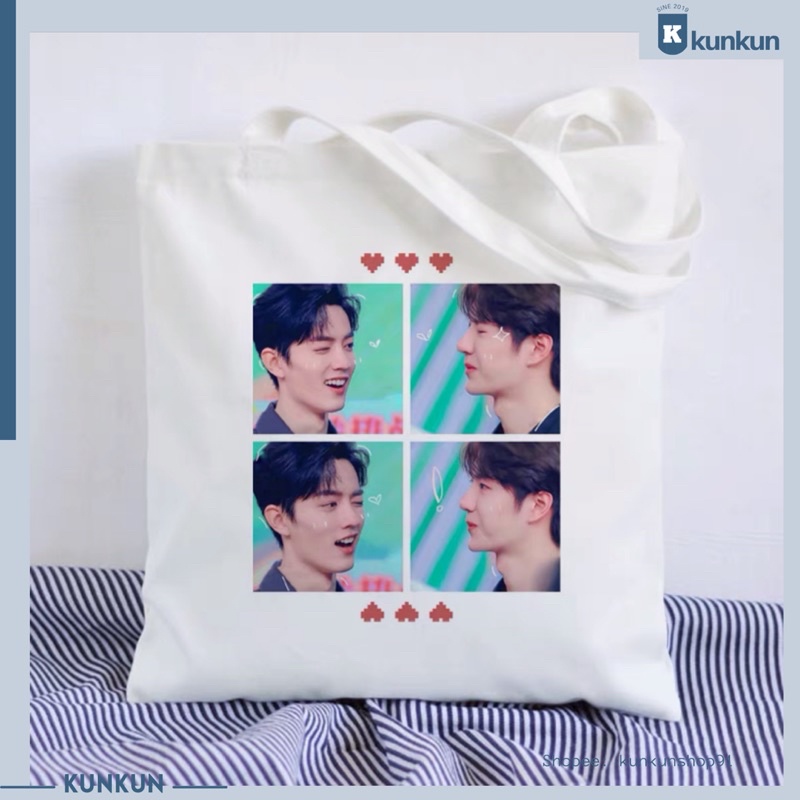 Túi tote in hình Ma Đạo Tổ Sư - Trần Tình Lệnh, Tiêu Chiến, Vương Nhất Bác Lam Vong Cơ