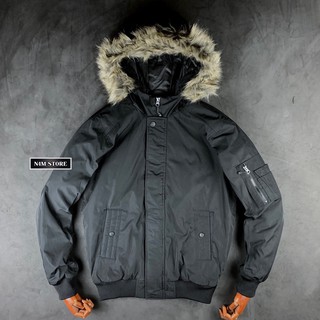 Áo bomber parka cộc , trần bông dày ấm , áo phao bông mũ lông thu đông 2020 từ n4mstore