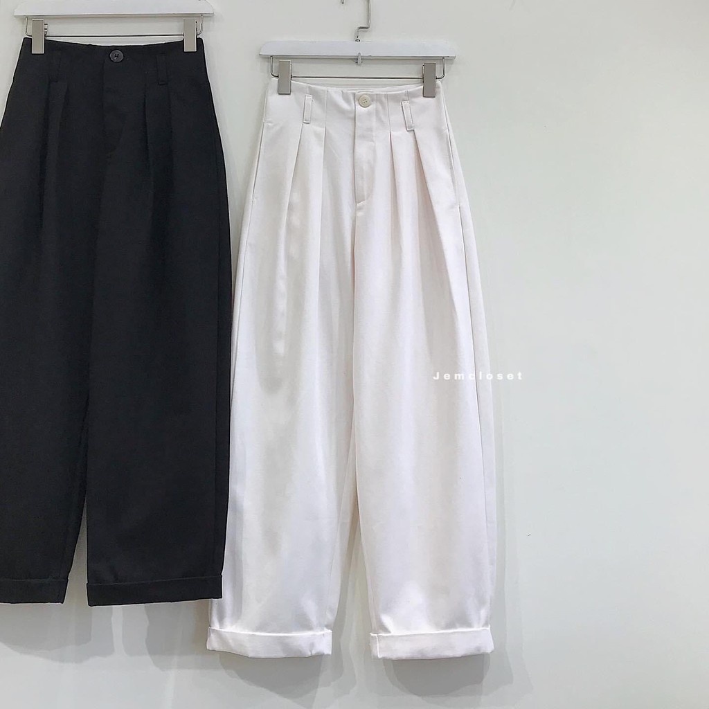Quần Kaki Nữ Baggy Cạp Cao From Rộng Bigsize Hack Dáng Chân Dài Dành Cho Nữ SPEA - 2734 Gous Official