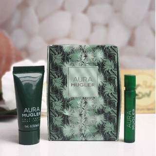 Set nước hoa aura mugler 1.2ml + body lotion 8ml