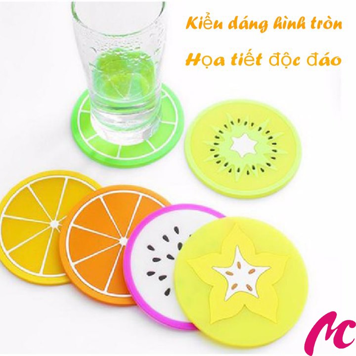 Miếng Lót Cốc Silicon Hoa Quả Kute_MC457