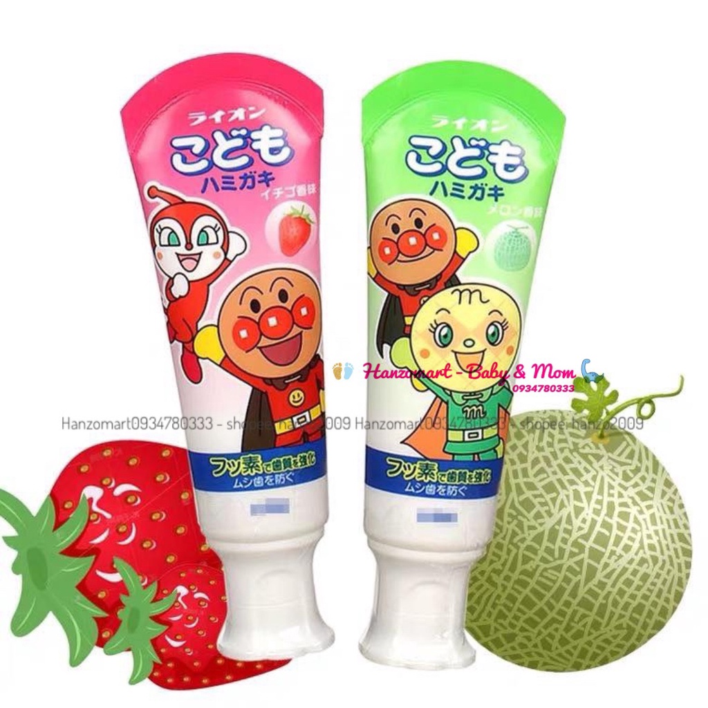 Kem Đánh Răng Lion Nhật Bản Cho Bé 40g đủ vị