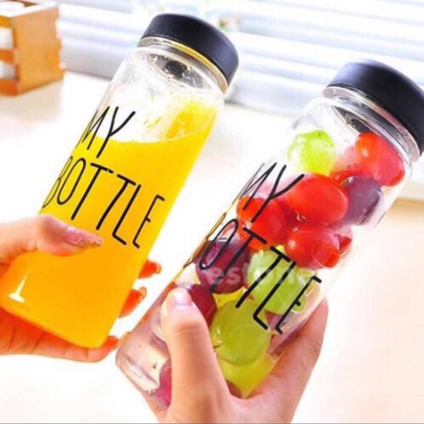 [FREESHIP XTRA]  (Chọn màu) BÌNH NƯỚC THUỶ TINH MY BOTTLE