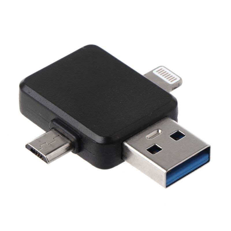 Đầu Chuyển Đổi Cổng Type C Sang Usb + Micro Usb + 8-pin Cho Iphone Samsung Xiaomi Android Smartphones