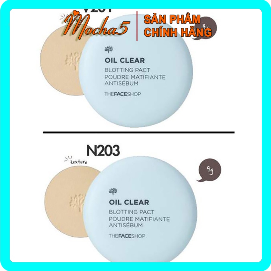 Phấn phủ nén kiềm dầu The Face Shop Oil Clear Pact SPF30/PA++ TFS 9g