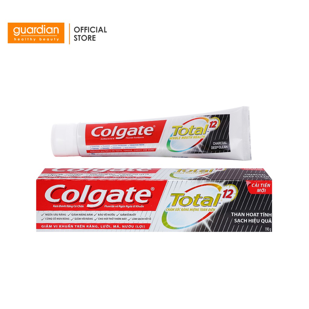 Kem đánh răng Colgate Total than hoạt tính bảo vệ toàn diện 190g