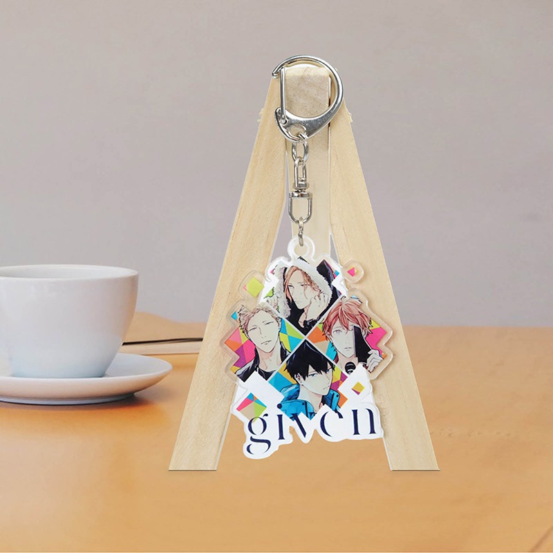 Móc Khóa Acrylic Hai Mặt Họa Tiết Anime Given Mafuyu Ritsuka Haruki Yuki Uenoyama Akihiko Gc53