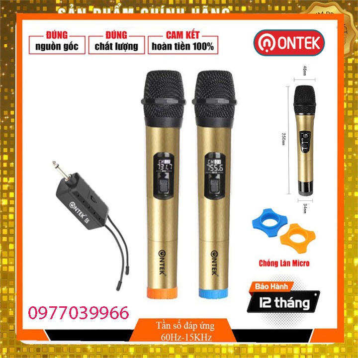 Micro Karaoke Không Dây e6 và e6s  (2 Mic) - Chuyên Dụng Cho Loa, Amply - Đổi Mới Trong 07 Ngày