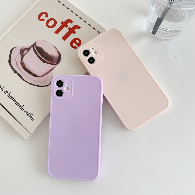 Oppo A52 A93 A32 A5 2020 A55 A15 A35 Realme V13 Ốp Lưng Điện Thoại vật liệu khung ảnh Xanh hồng trắng tím đen