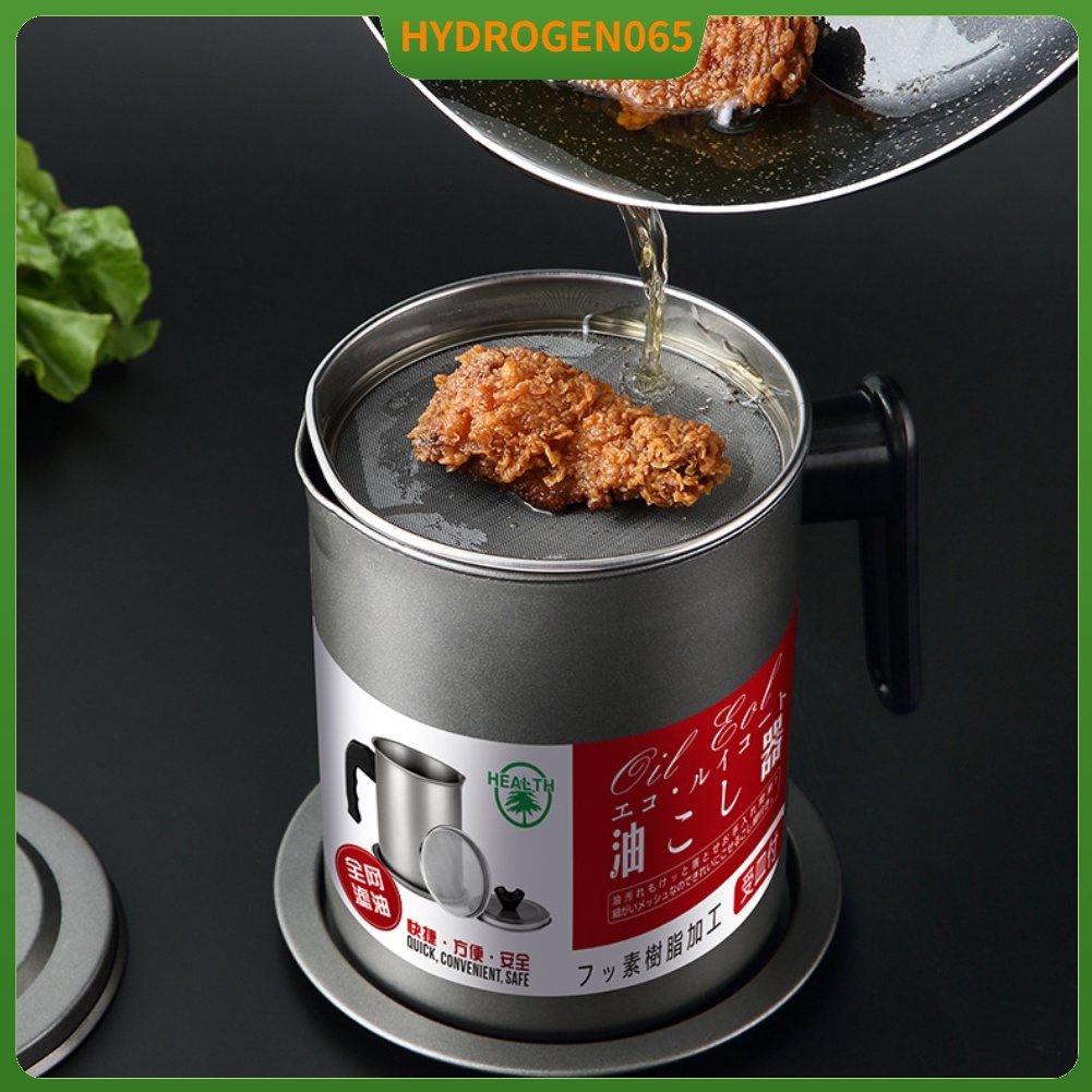 1.4L Ca Lọc Dầu Thùng chứa mỡ Bộ lọc dầu mục đích kép bằng thép không gỉ ăn bền chắc Hydrogen065