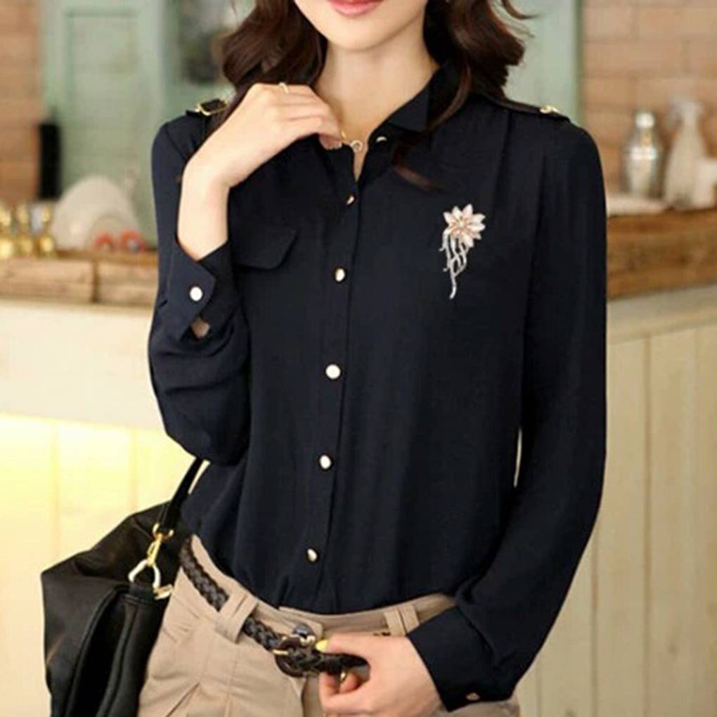 Trâm cài cổ áo kẹp khăn choàng bông hoa cho cô dâu đám cưới