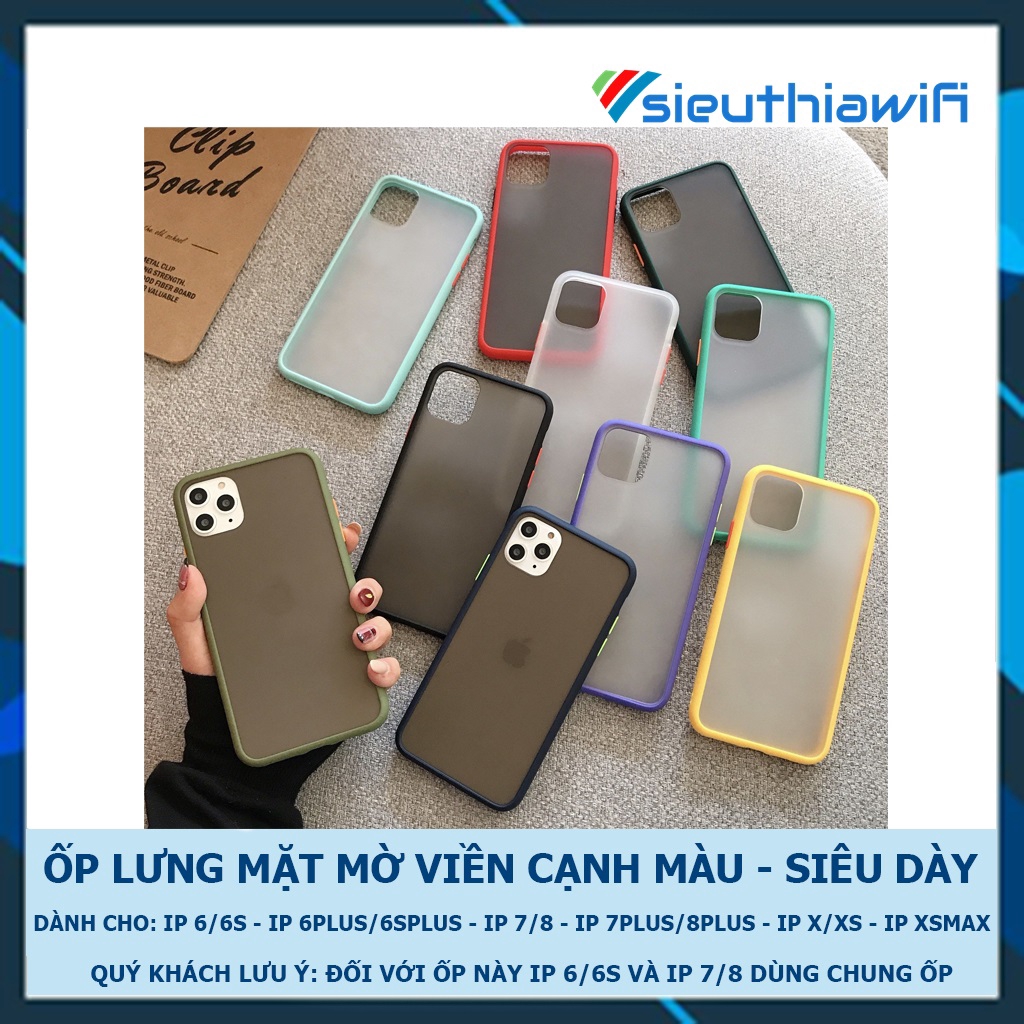 Ốp lưng iphone nhám mặt mờ 5/5s/6/6plus/6s/6splus/7/7plus/8/8plus/x/xr/xs/11/12/pro/max/plus/promax - Awifi Case D2-4