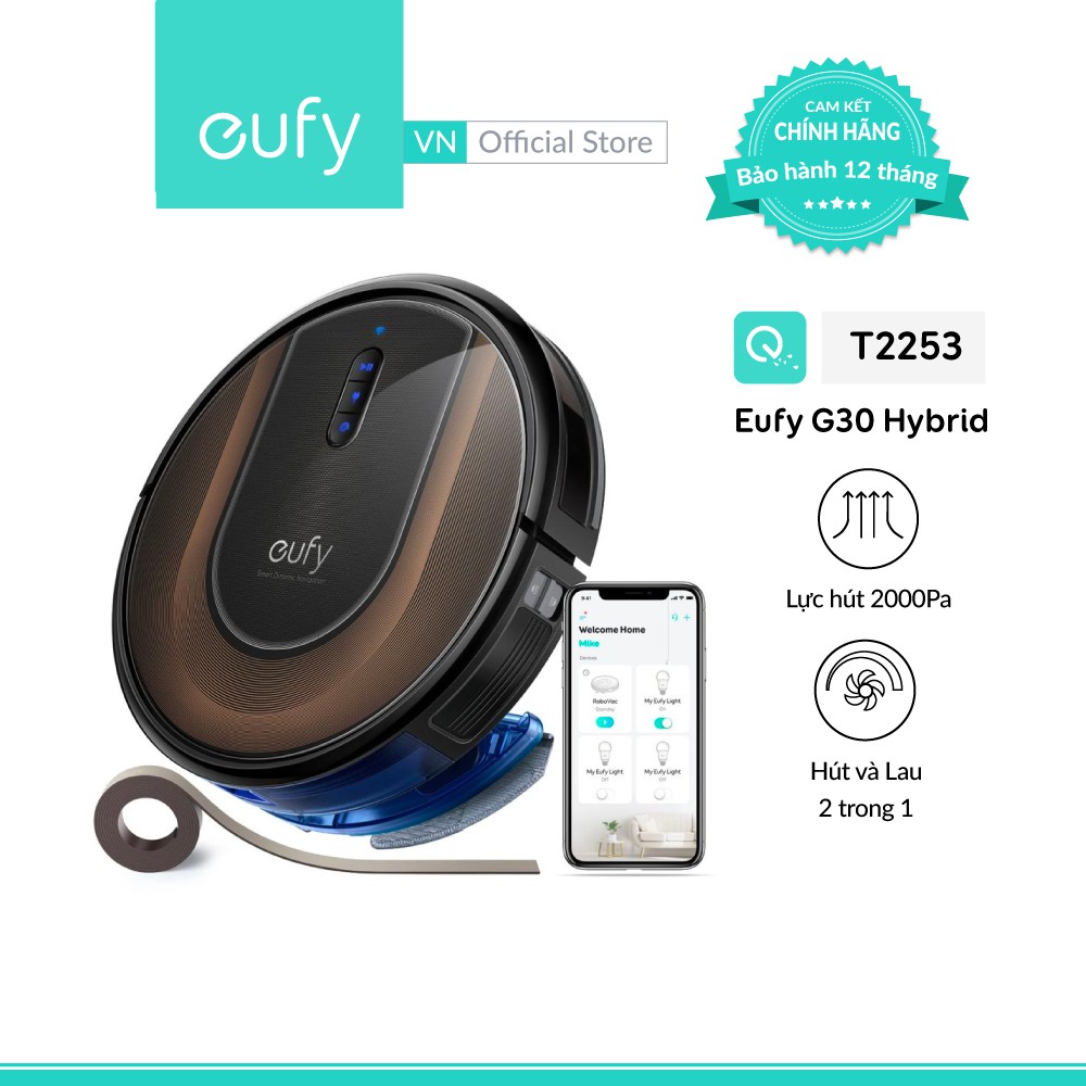 Máy Hút Bụi Eufy RoboVac G30 Hybrid (by Anker) - T2253