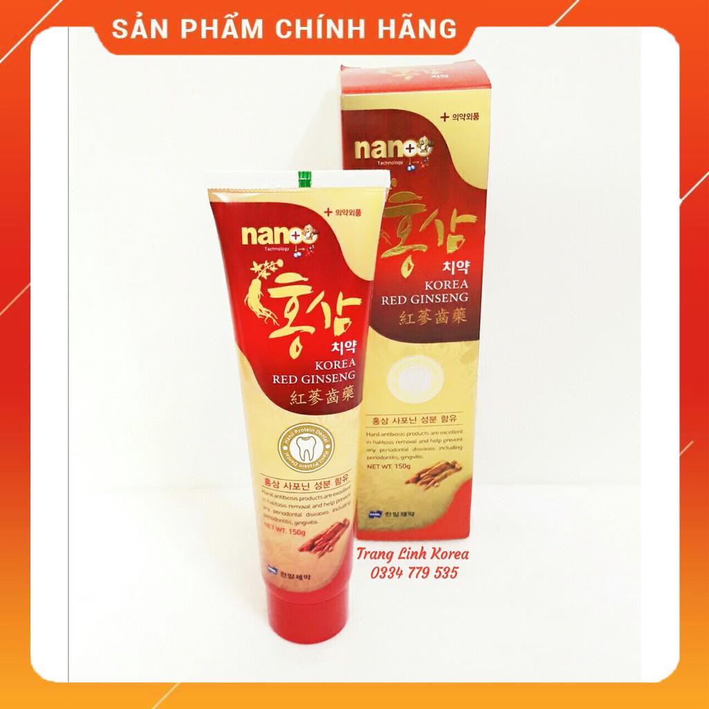 Kem Đánh Răng Nhân Sâm Nano Chính Hãng Hàn Quốc