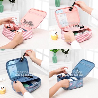 Túi Hộp Đựng Mỹ Phẩm Đồ Trang Điểm Nhiều Họa Tiết