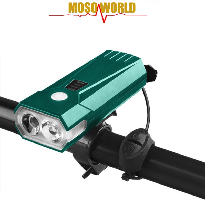 Đèn Led Laser Trước Xe Đạp Chống Nước Mưa Có Thể Sạc Lại MOSOWORLD