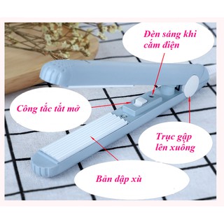 Máy bấm tóc mini, dập xù mini