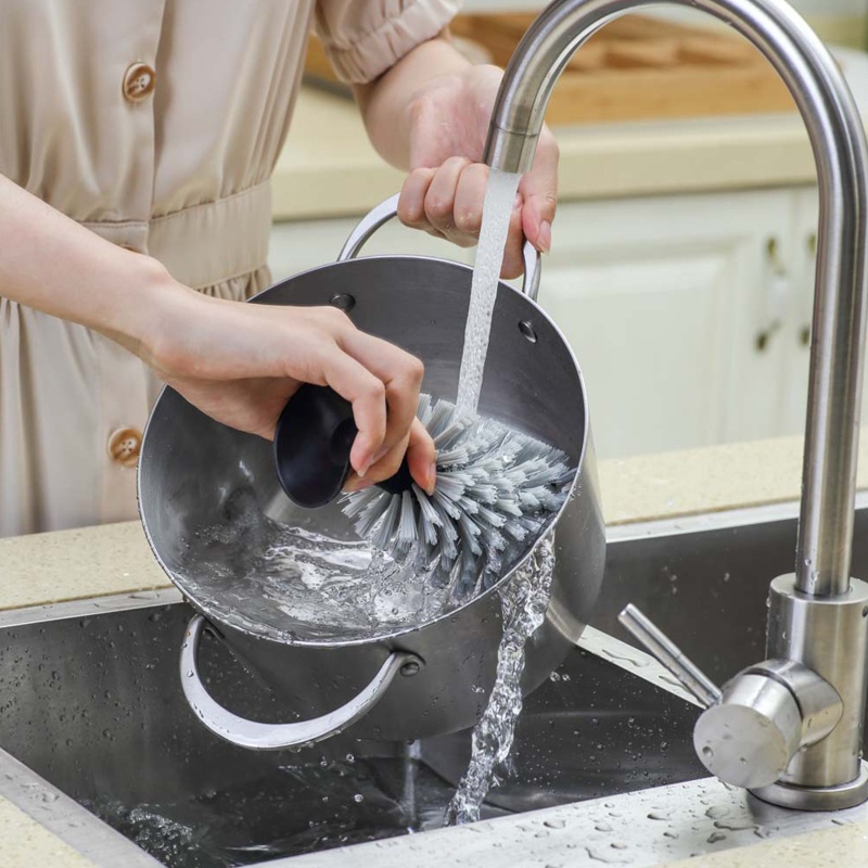 Cọ Vệ Sinh Ly Thủy Tinh Bằng Nhựa Có Giác Hút