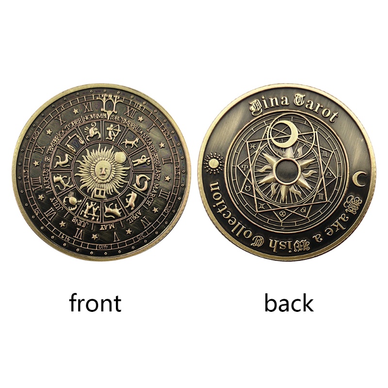 Đồng xu may mắn làm từ đồng phong cách Âu Mỹ độc đáo