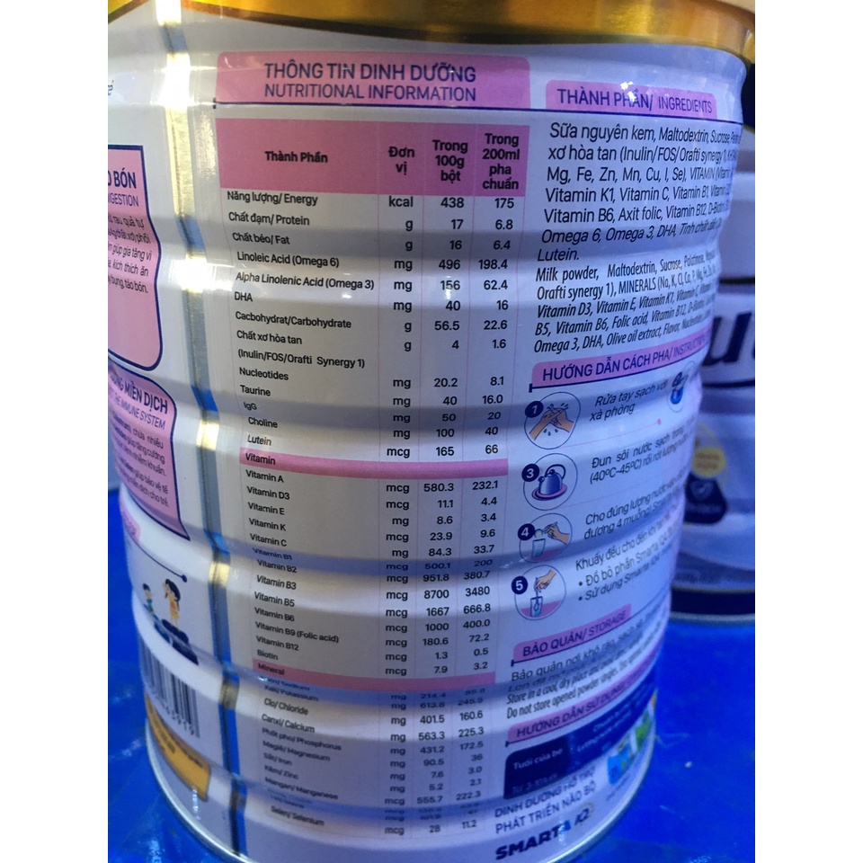 Sữa smarta IQ step 4 900g