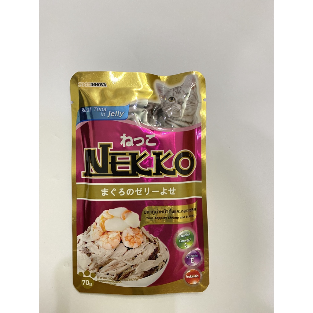 Pate Nekko -Pate cho mèo lớn gói 70gr nhập khẩu Thái Lan chính hãng