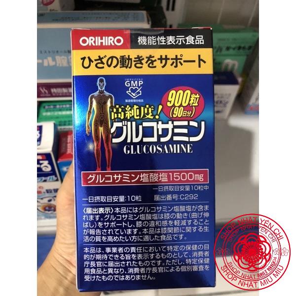 Viên uống bổ xương khớp Glucosamin Orihiro 900 viên và 950 viên Nhật bản