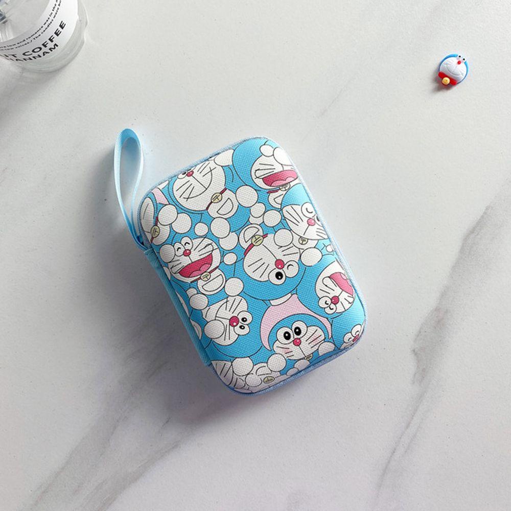 Hộp Đựng Tai Nghe / Tiền Xu / Dây Cáp Sạc USB Cứng Chống Rơi Có Khóa Kéo Họa Tiết Anime Harry