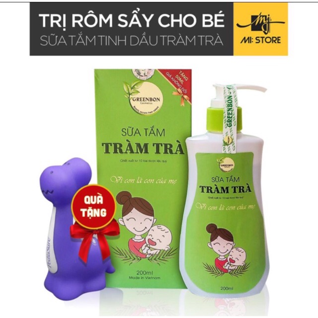 [Freeship] Sữa Tắm Tràm Trà Greenbon cho bé