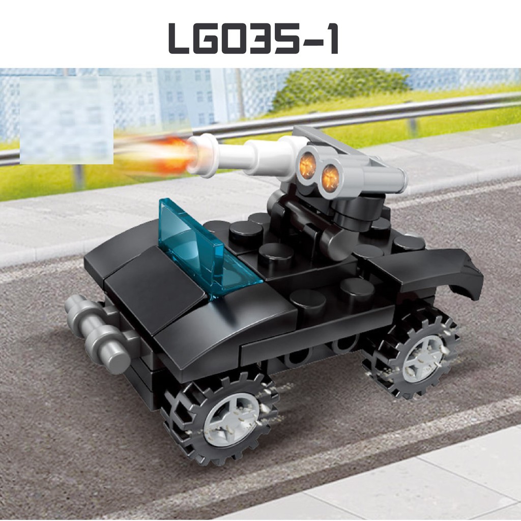 Bộ xếp hình mini - xe cảnh sát