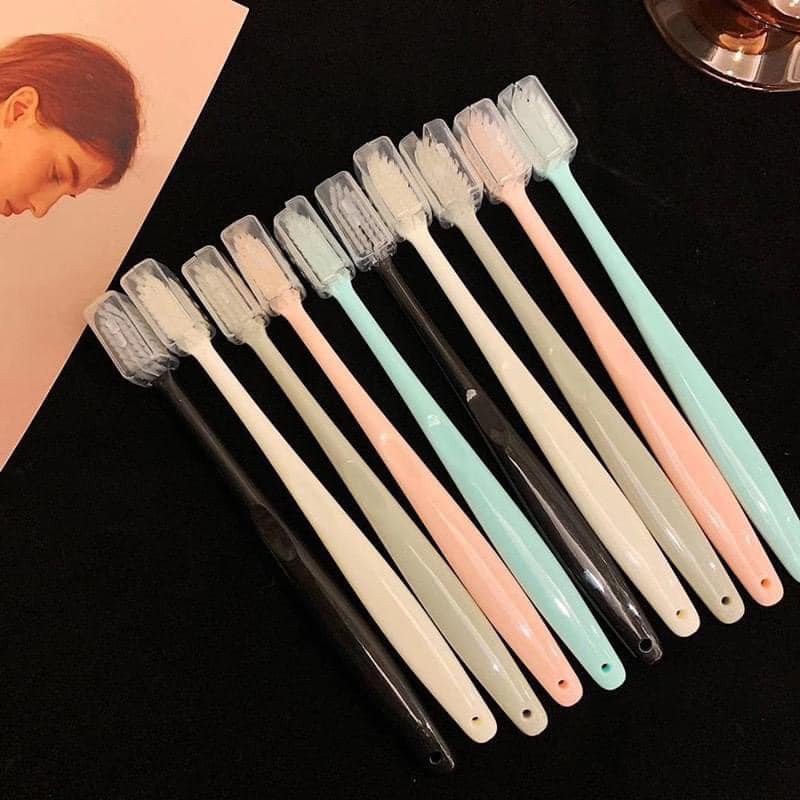Bàn chải Nhật, set 10 bàn chải răng nội địa nhật lông tơ mềm chuyên làm trắng răng khử hôi và đánh bay mảng bám.