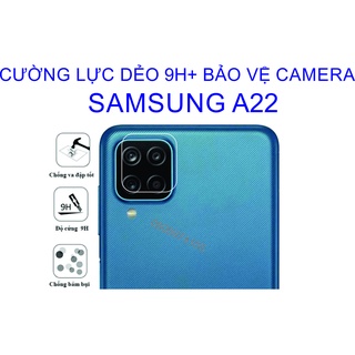 Cường lực Dẻo Bảo vệ Camera SAMSUNG A22 Siêu bền không nức mẻ khi va chạm, bảo vệ camera tiệt đối
