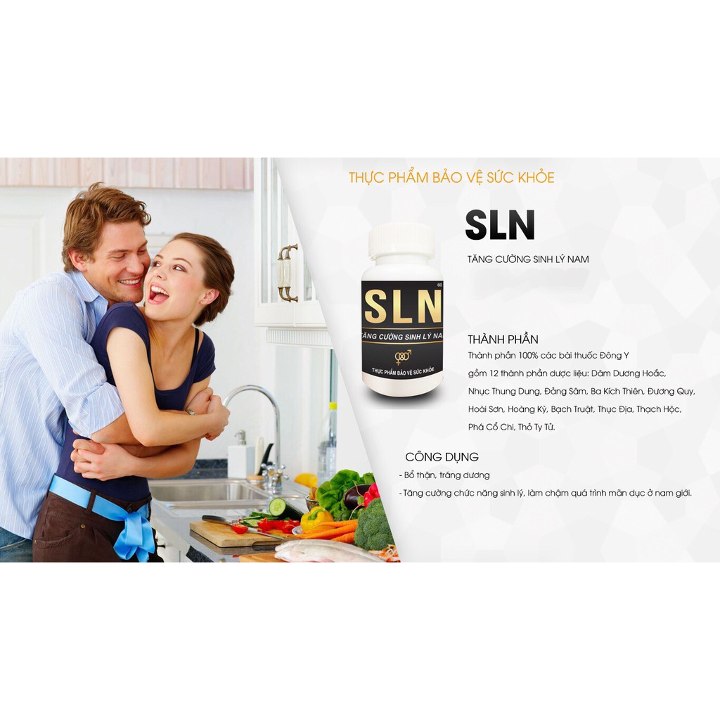SLN Plus – TĂNG CƯỜNG SINH LÝ NAM – Hỗ trợ điều trị liệt dương, vô sinh, hiếm muộn - Sản phẩm của Đông Dược Thiên Phúc