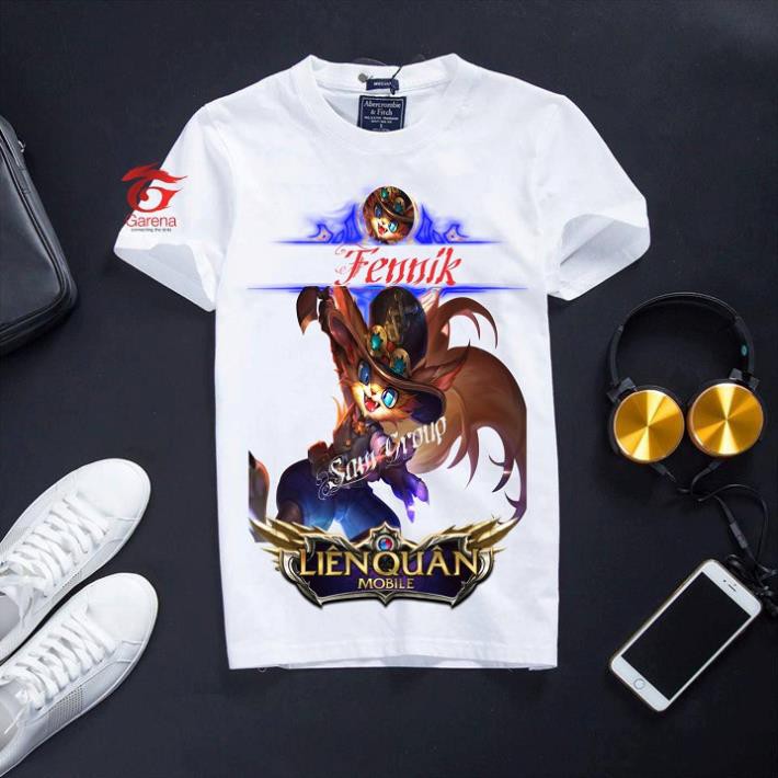 Áo Liên Quân Mobile Cotton Màu Trắng Co Dãn 4 Chiều Finik thám hiểm