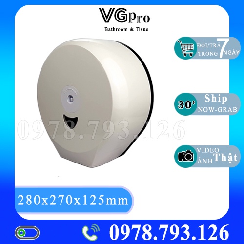 Hộp Đựng Giấy Vệ Sinh Công Nghiệp Bằng Nhựa Trong Nhà Tắm Chống Nước VGpro-35