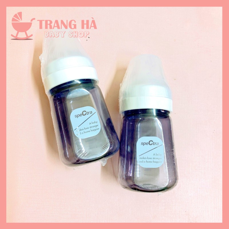 CHÍNH HÃNG Bình Spectra PPSU Màu Xanh Đen Hàn Quốc 160ml/260ml FULL Size Núm (0~3m/ 3~5m/ 5~7m/ &gt;7m)