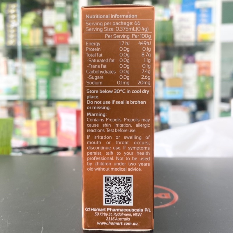 Keo ong Spring Leaf - Hỗ trợ giảm các triệu chứng ho do nhiễm lạnh, cảm lạnh (Nhập khẩu chính hãng)