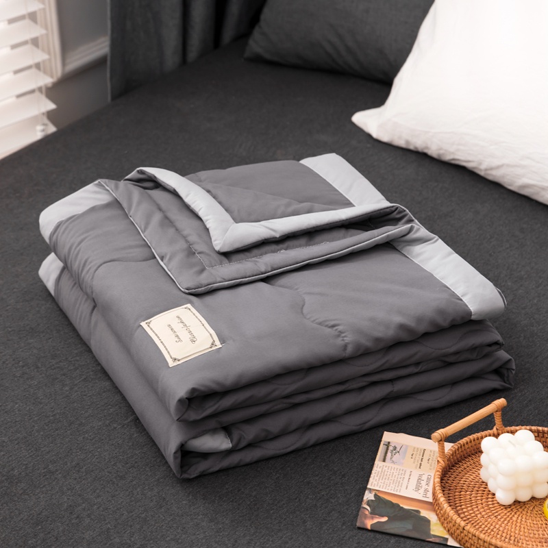 Chăn cotton Mỏng Màu Trơn Mềm Mại Thoải Mái Thoáng Khí May chăn Duvet 1m/1m5/1m8/2m