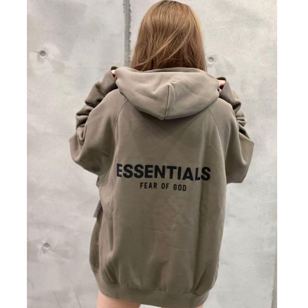 Áo nỉ hoodie Essentials In cao su nổi , áo nỉ bông unisex nam nữ AN209