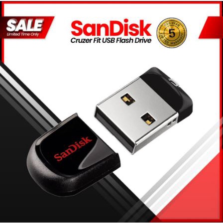 [USB mini siêu nhỏ] Sandisk Cruzer Fit CZ33 - USB 16GB / 32GB 2.0 mini siêu nhỏ - Bảo hành 5 năm