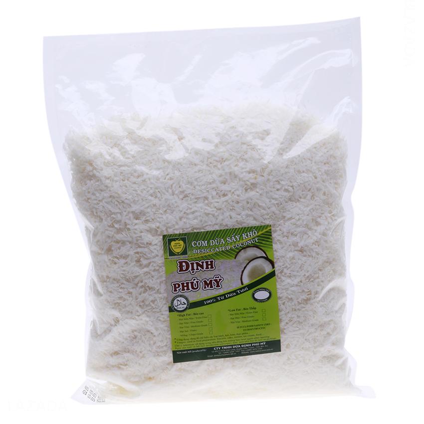 Cơm dừa sấy khô dạng nhuyễn , sợi Định Phú Mỹ gói 150g