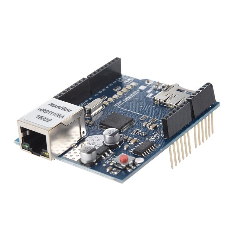 1 Bảng Mạch Điều Khiển Atmega2560 16au + Cáp Usb Cho Arduino Mega 2560 R3 Ule & 1pcs Ethernet Shield Uno Mega 1280 W5100